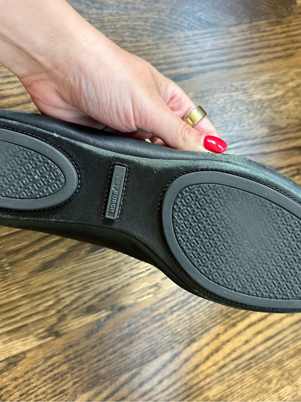 Tory Burch Black Ballet Flats size 9